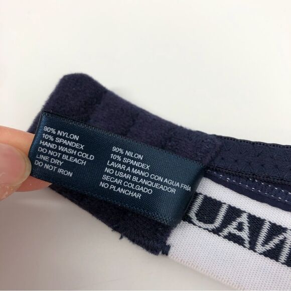 Nautica Push Up Bra 36B Navy‎ Blue Spellout Band - Picture 6 of 8